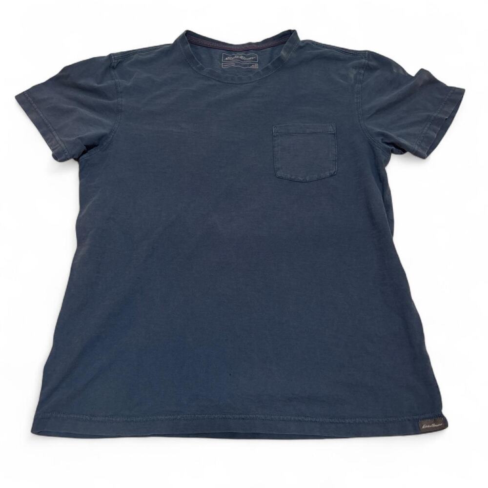 Blue eddie bauer pocket tee Medium